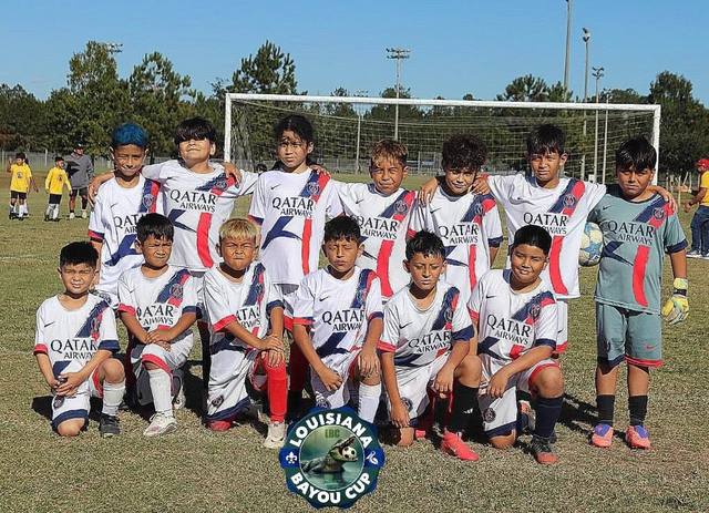 Equipo infantil en la Louisiana Bayou Cup